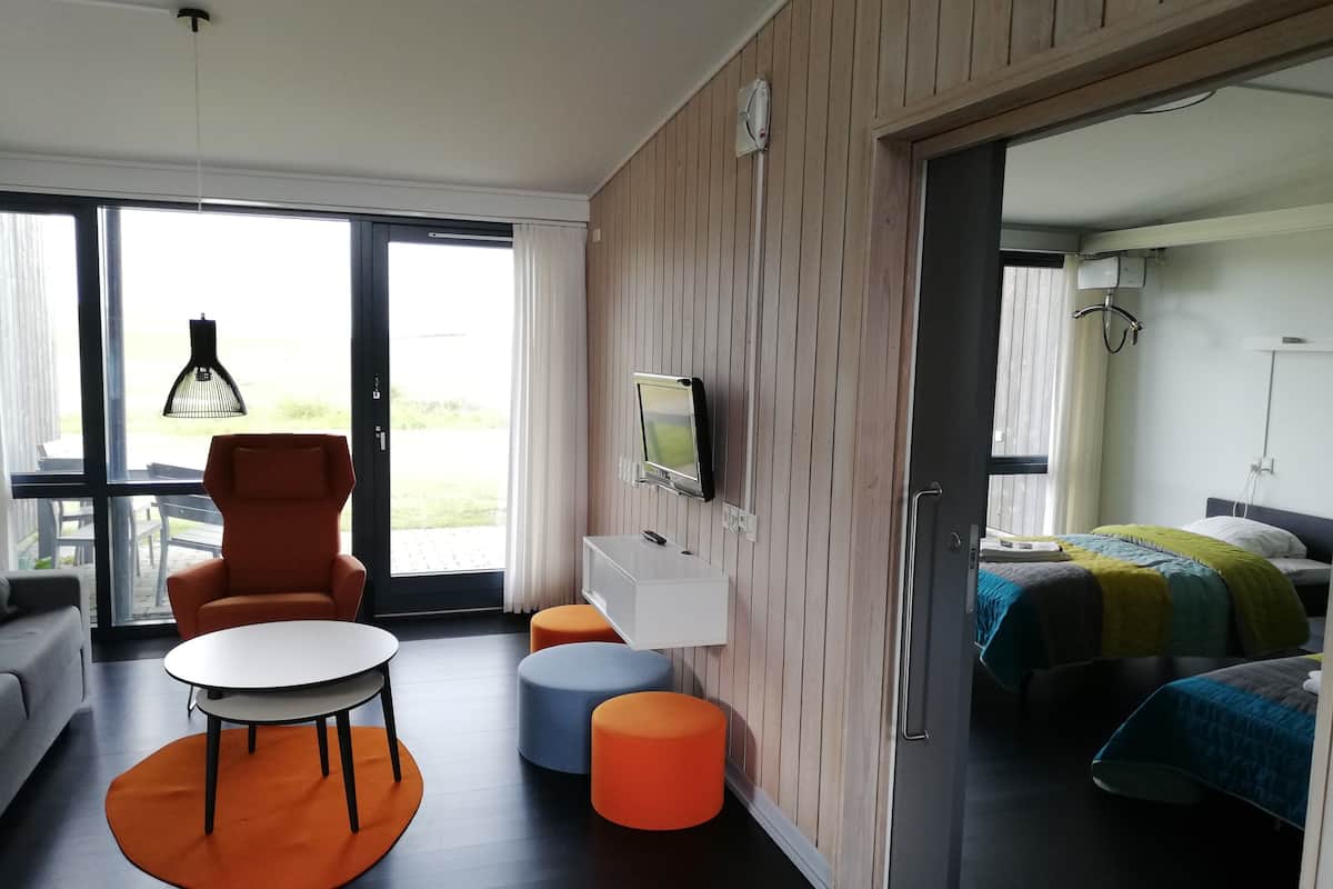 Appartement Standard, plusieurs lits, vue partielle sur la mer