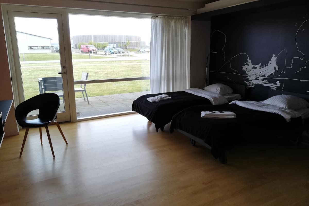 Chambre Standard, 2 lits une place, vue colline