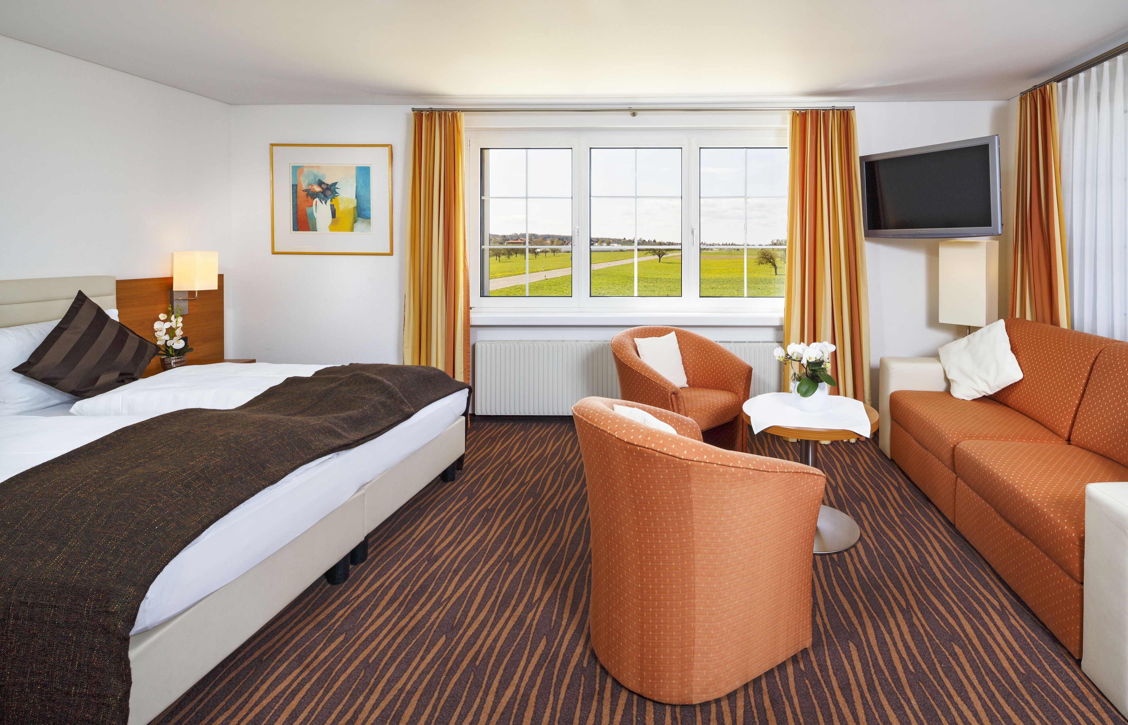 deluxe double room, lake view | hypo-allergenic bedding, minibar, in-room safe, desk