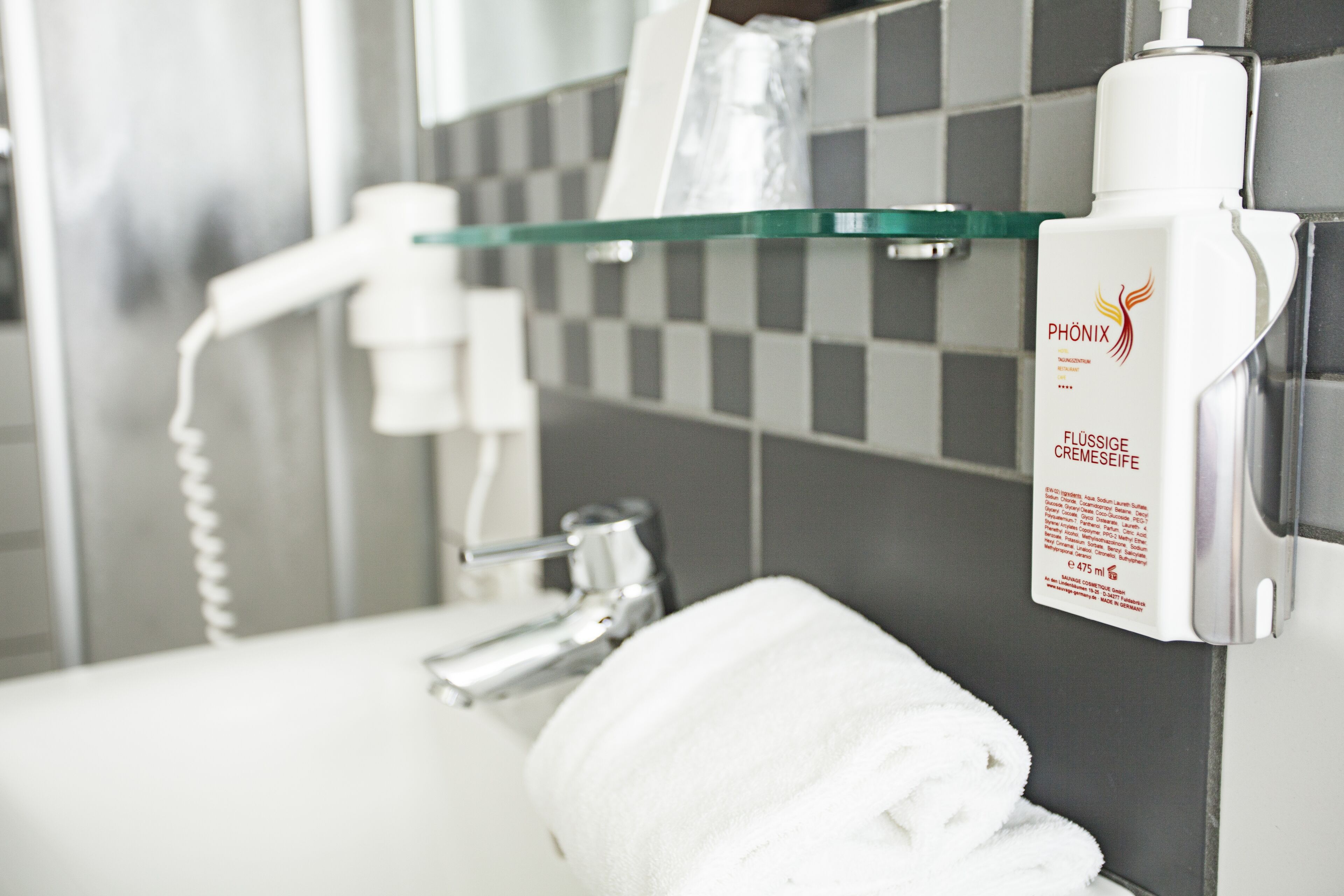 shower, free toiletries, hair dryer, bathrobes