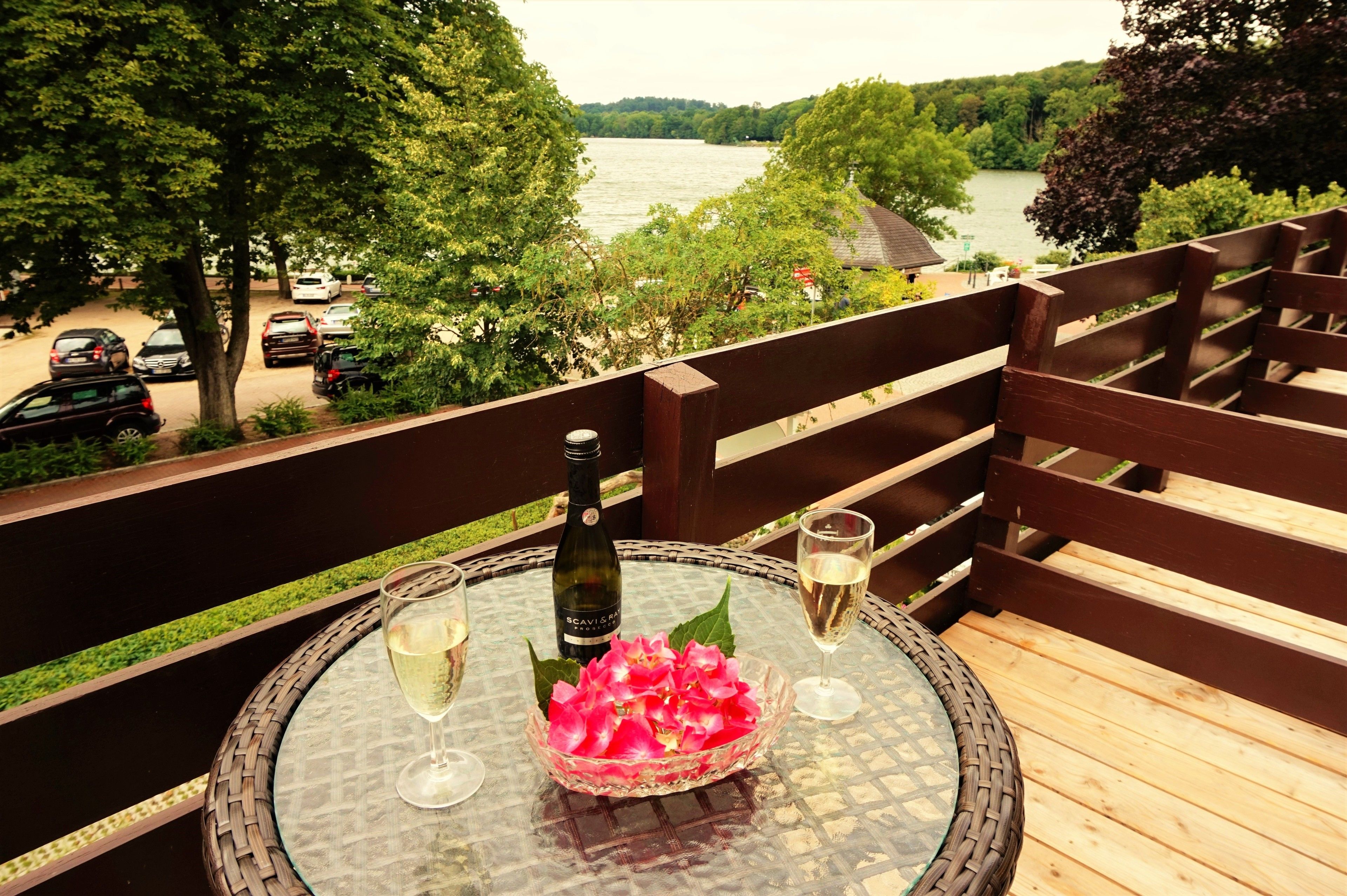 Blick von der Unterkunft