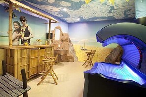 Sauna, tina de hidromasaje, baño de vapor y tratamientos corporales