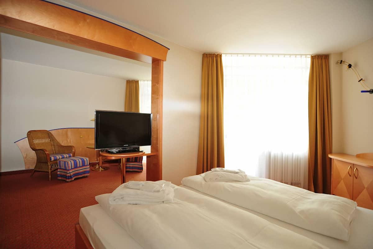 Studio Tiêu chuẩn, 1 phòng ngủ | Bộ đồ giường cao cấp, két bảo mật tại phòng, bàn 