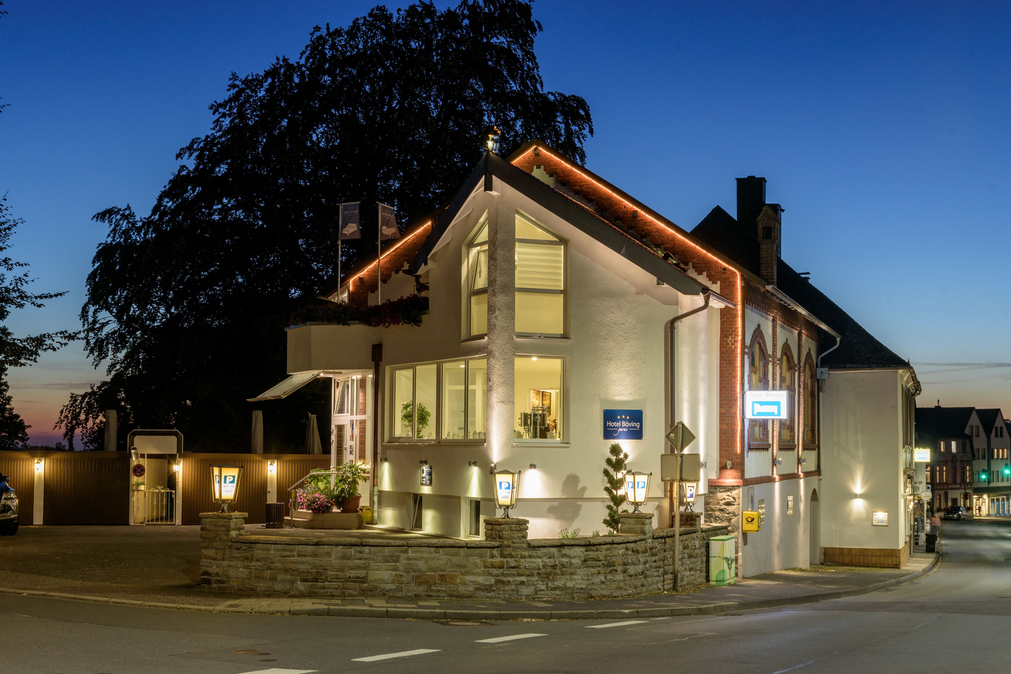 front of property – evening/night