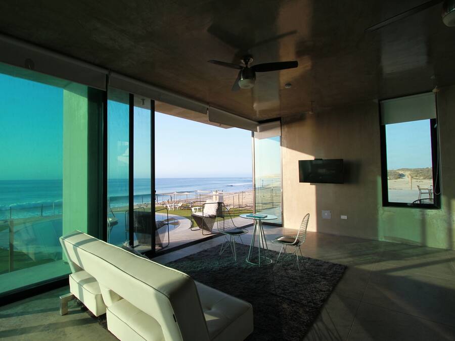 Honeymoon studio suite, uitzicht op zee | Lakens van Egyptisch katoen, luxe beddengoed, donzen dekbedden
