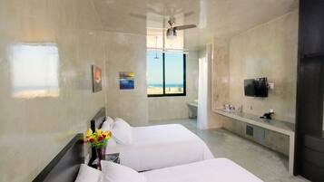Kamar Double Basic | Seprai katun Mesir, seprai premium, selimut bulu angsa, dan busa memori