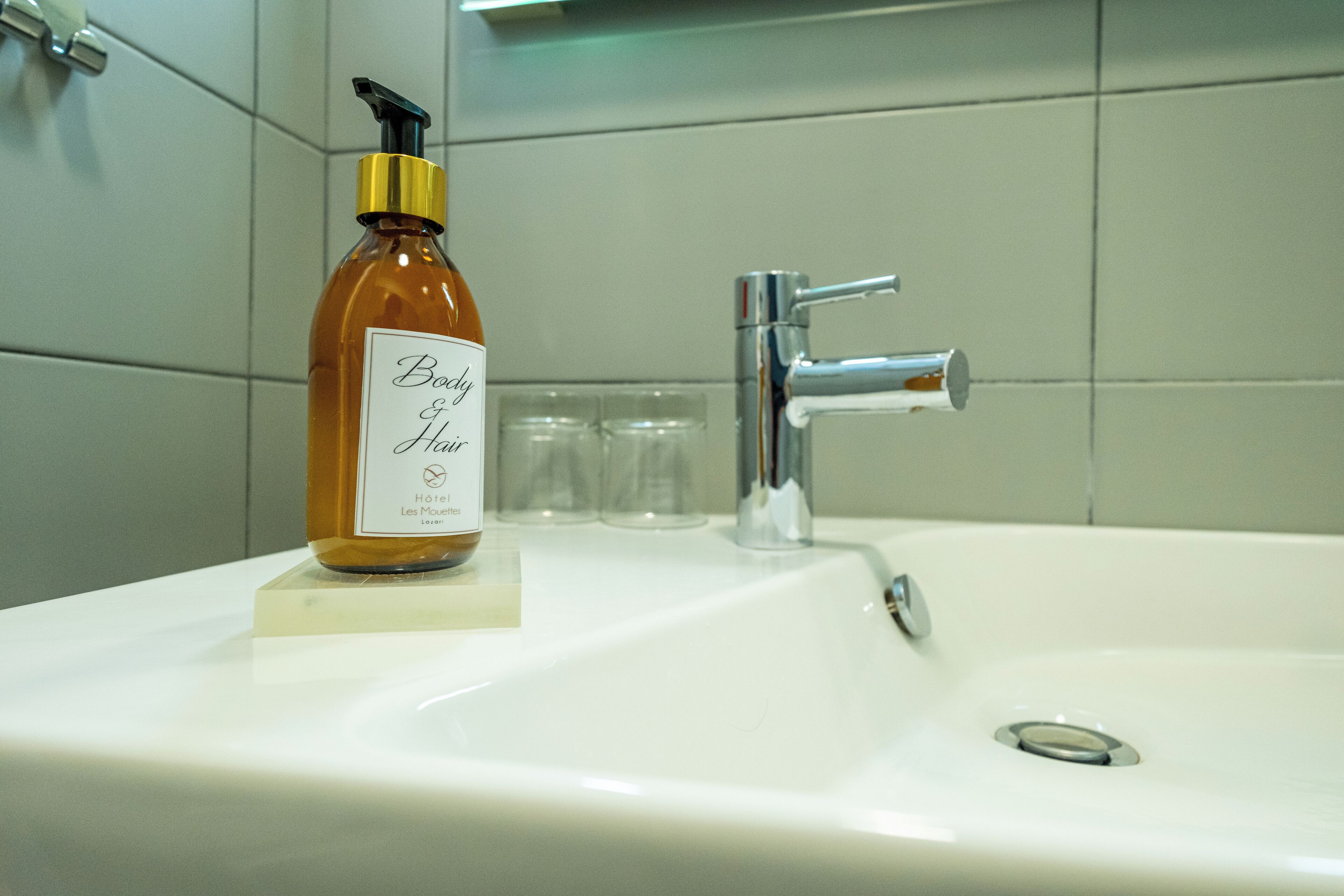 standard room | bathroom | shower, rainfall showerhead, hair dryer, towels