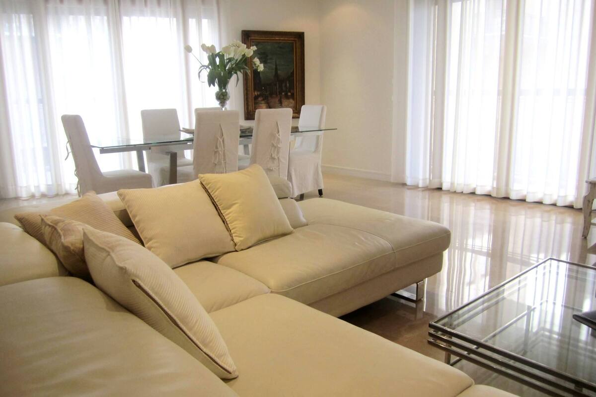 Exclusive Apartment, 3 Bedrooms | Living area | Flat-screen TV