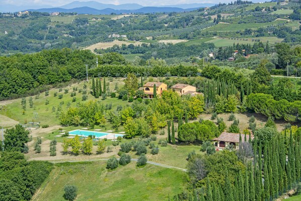 Aerial view - Tenuta Moriano (Montespertoli)