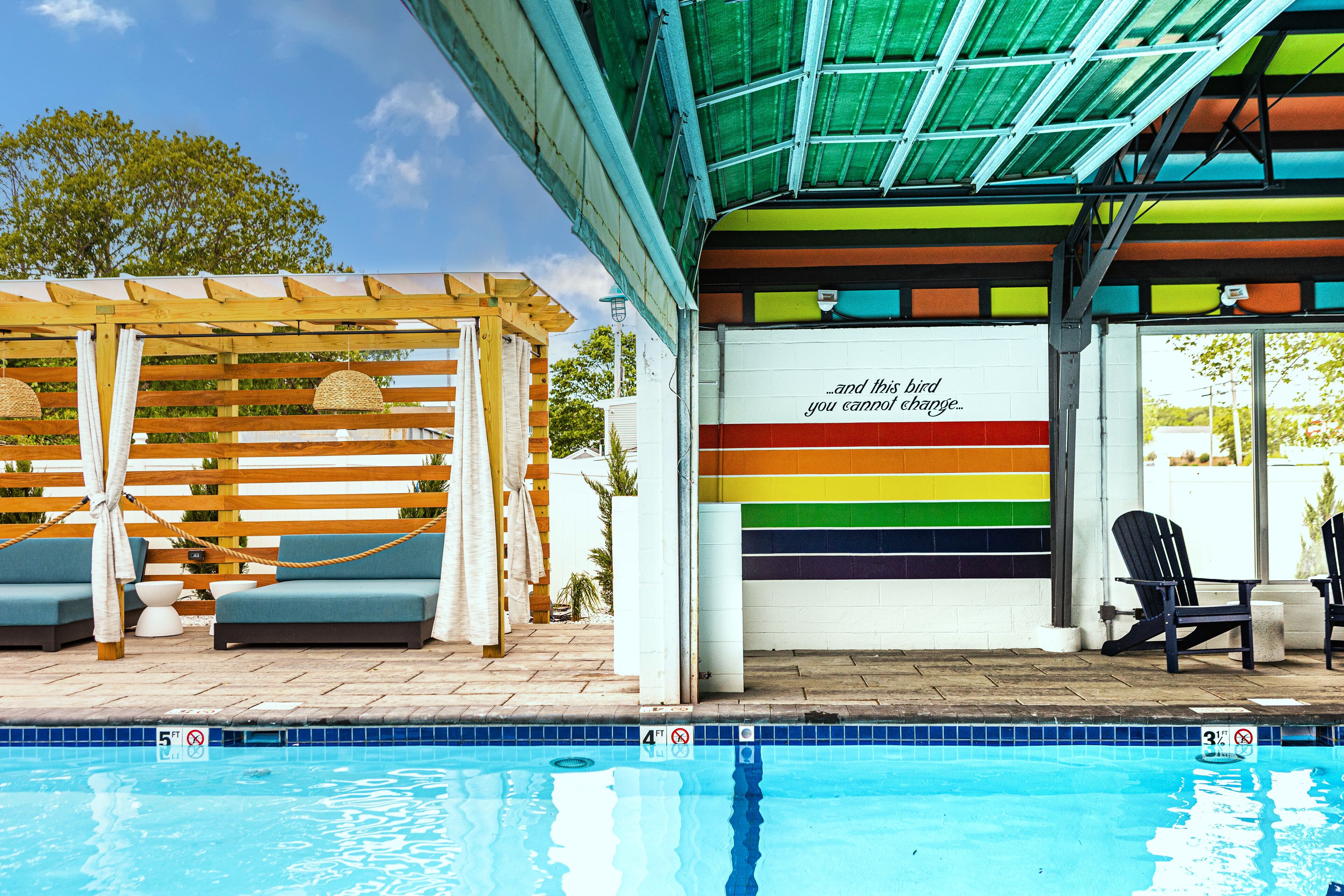 Indoor pool, outdoor pool