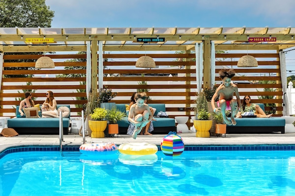 Indoor pool, outdoor pool