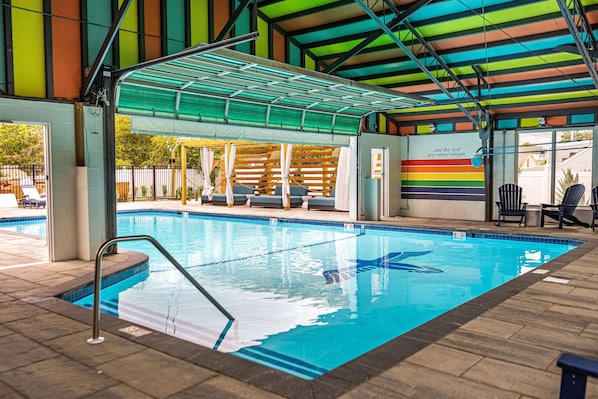 Indoor pool, outdoor pool