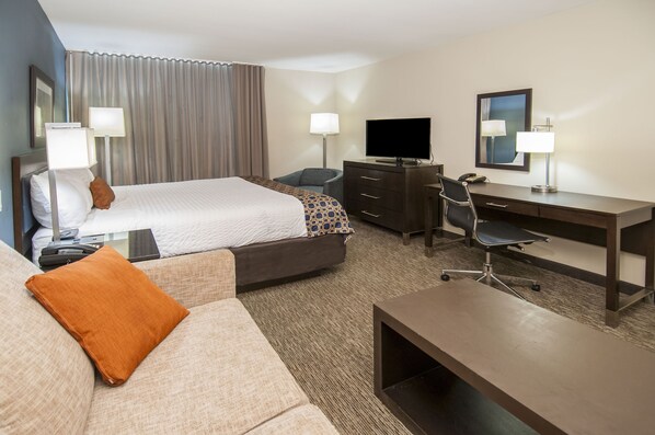 Suite Junior, 1 très grand lit et 1 canapé-lit, non-fumeur | 1 chambre, literie de qualité, coffre-fort, bureau