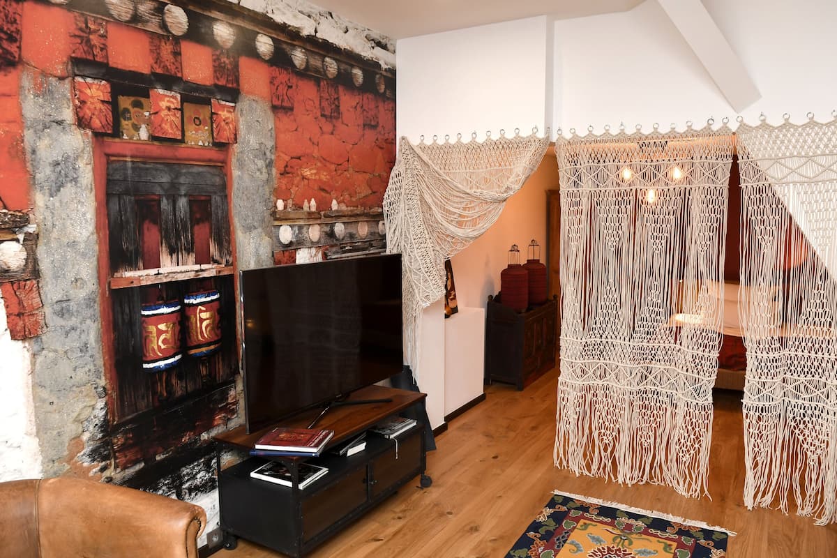 Estudio Confort, 1 habitación, para no fumadores | Ropa de cama hipoalergénica, edredón y minibar