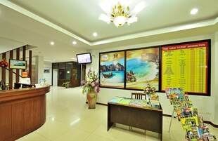 Mostrador para check-in y check-out