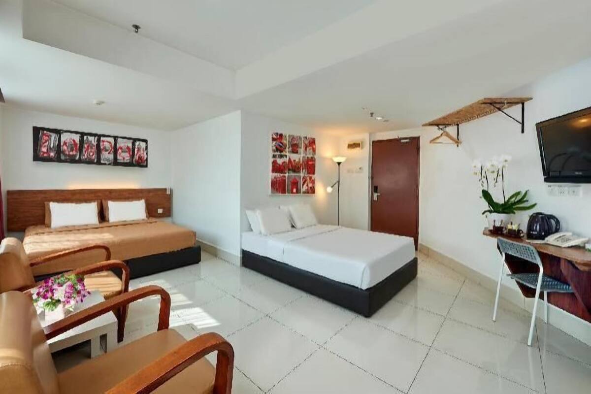 Individually furnished, desk, blackout drapes, soundproofing