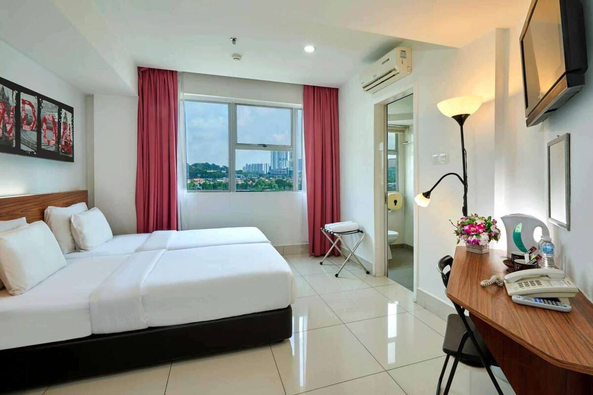 Individually furnished, desk, blackout drapes, soundproofing