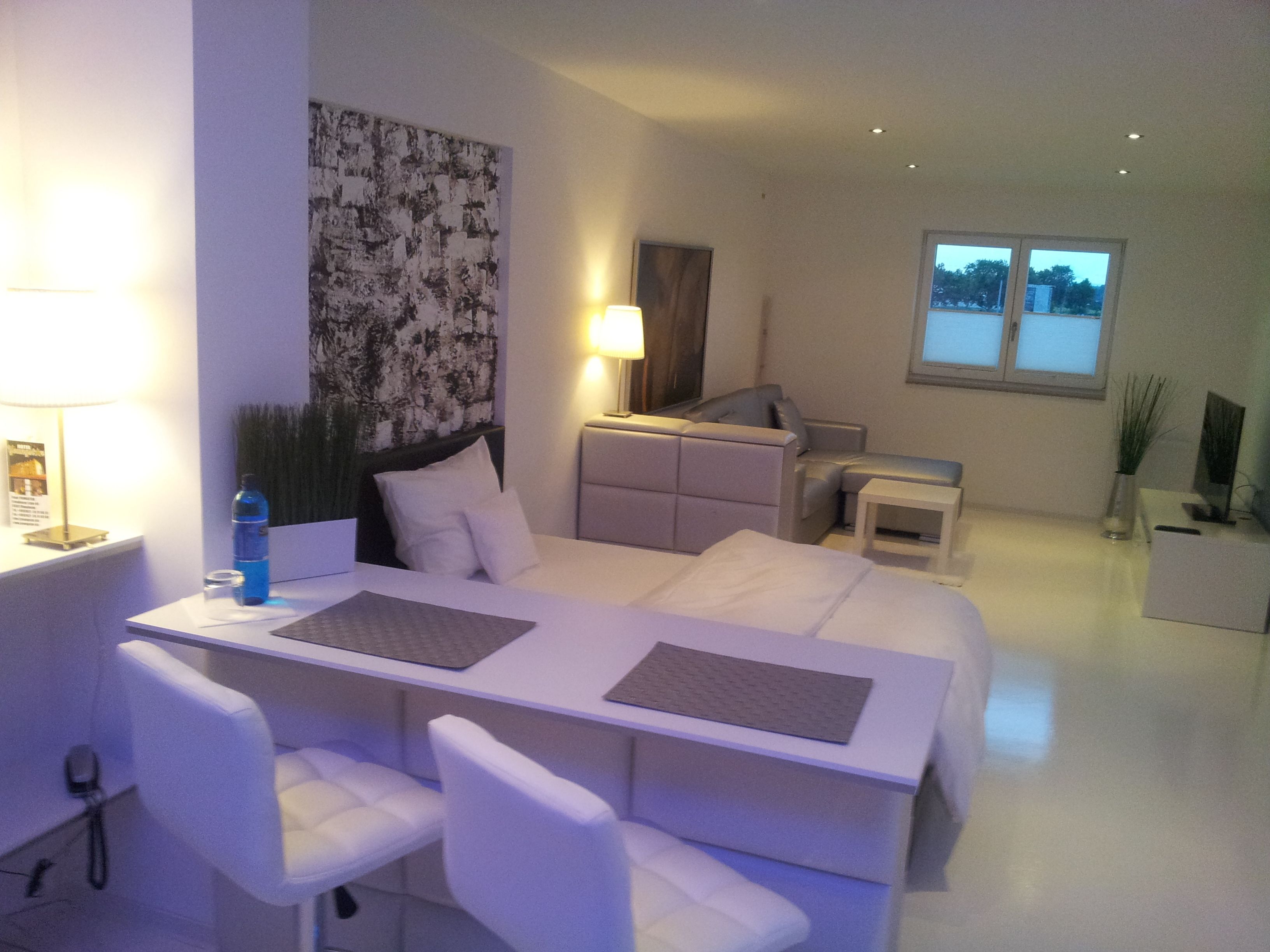 deluxe single room | living room | 40-inch led tv with satellite channels, tv