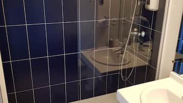 Hair dryer, towels