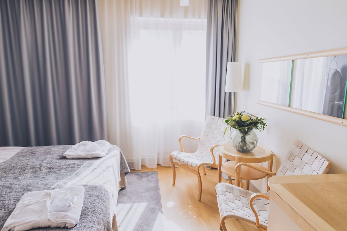 In-room safe, desk, laptop workspace, iron/ironing board