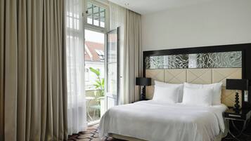 Superior-rum - 1 kingsize-sÀng - icke-rökare - balkong | 1 sovrum, sÀngtillbehör av högsta kvalitet och minibar