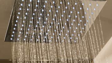 A showerhead with multiple nozzles.