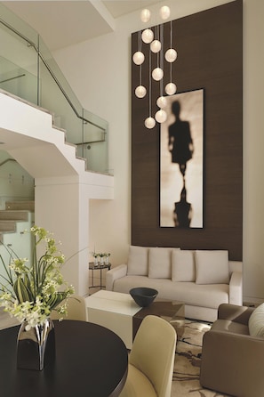 One Bedroom Suite , 1 Queen, Marina View (Duplex Bi-Level Suite) | Frette Italian sheets, premium bedding, minibar, in-room safe - The Ritz-Carlton, Herzliya (Herzliya)