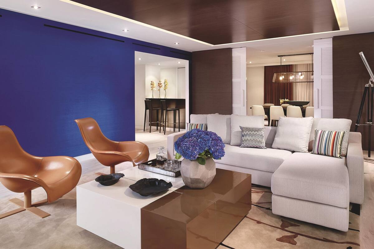 프레지덴셜 스위트, 침실 1개 (Ritz-Carlton Suite) | 이탈리아 프레떼 시트, 고급 침구, 미니바, 객실 내 금고