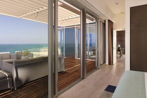 Penthouse Suite, 2 Bedroom, 1 Queen & 1 Queen, Sea View | Frette Italian sheets, premium bedding, minibar, in-room safe - The Ritz-Carlton, Herzliya (Herzliya)