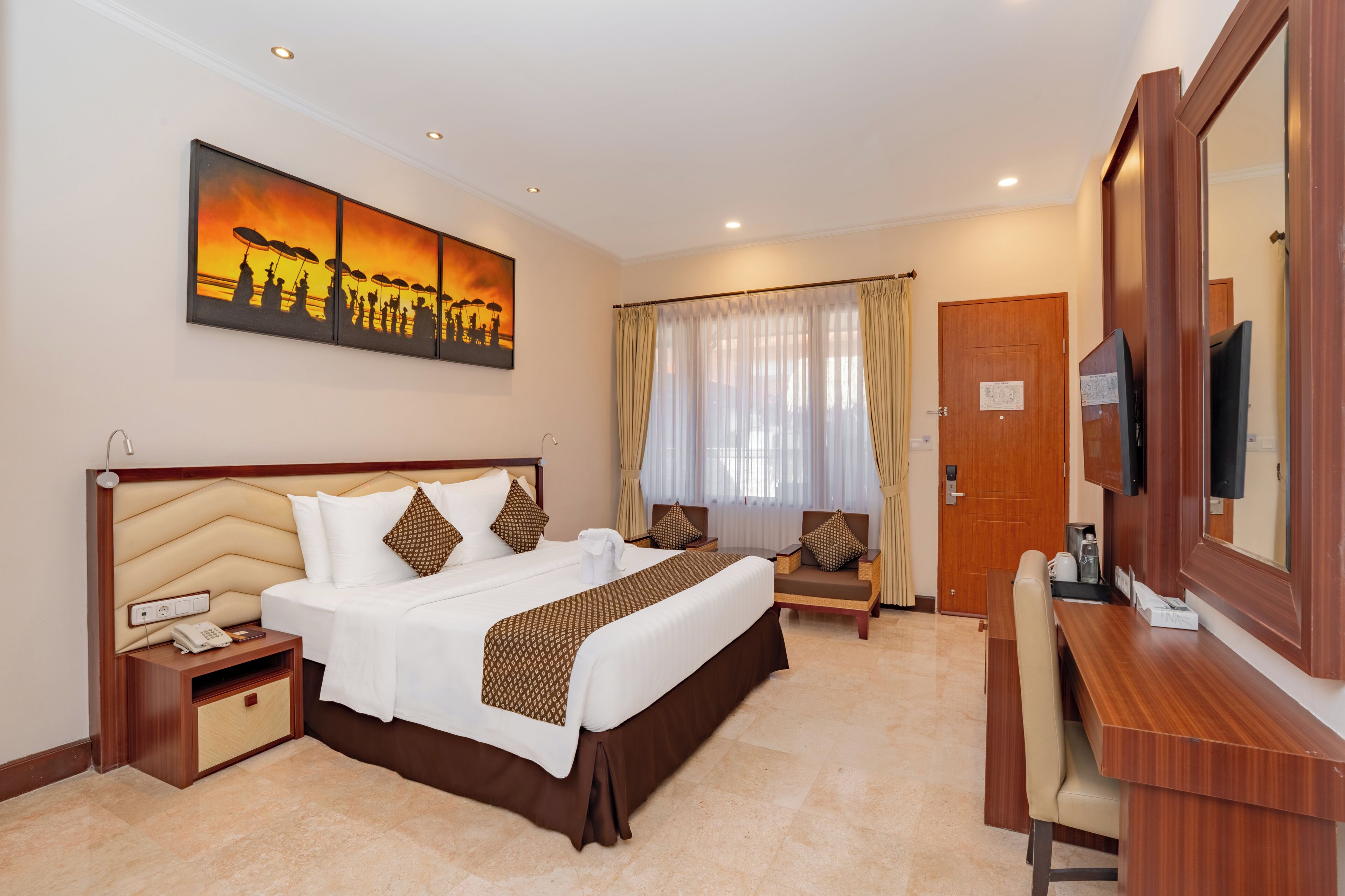 Minibar, in-room safe, desk, blackout curtains