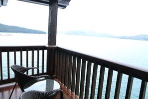 Deluxe Quadruple Room, 2 Double Beds, Balcony, Lake View | View from room