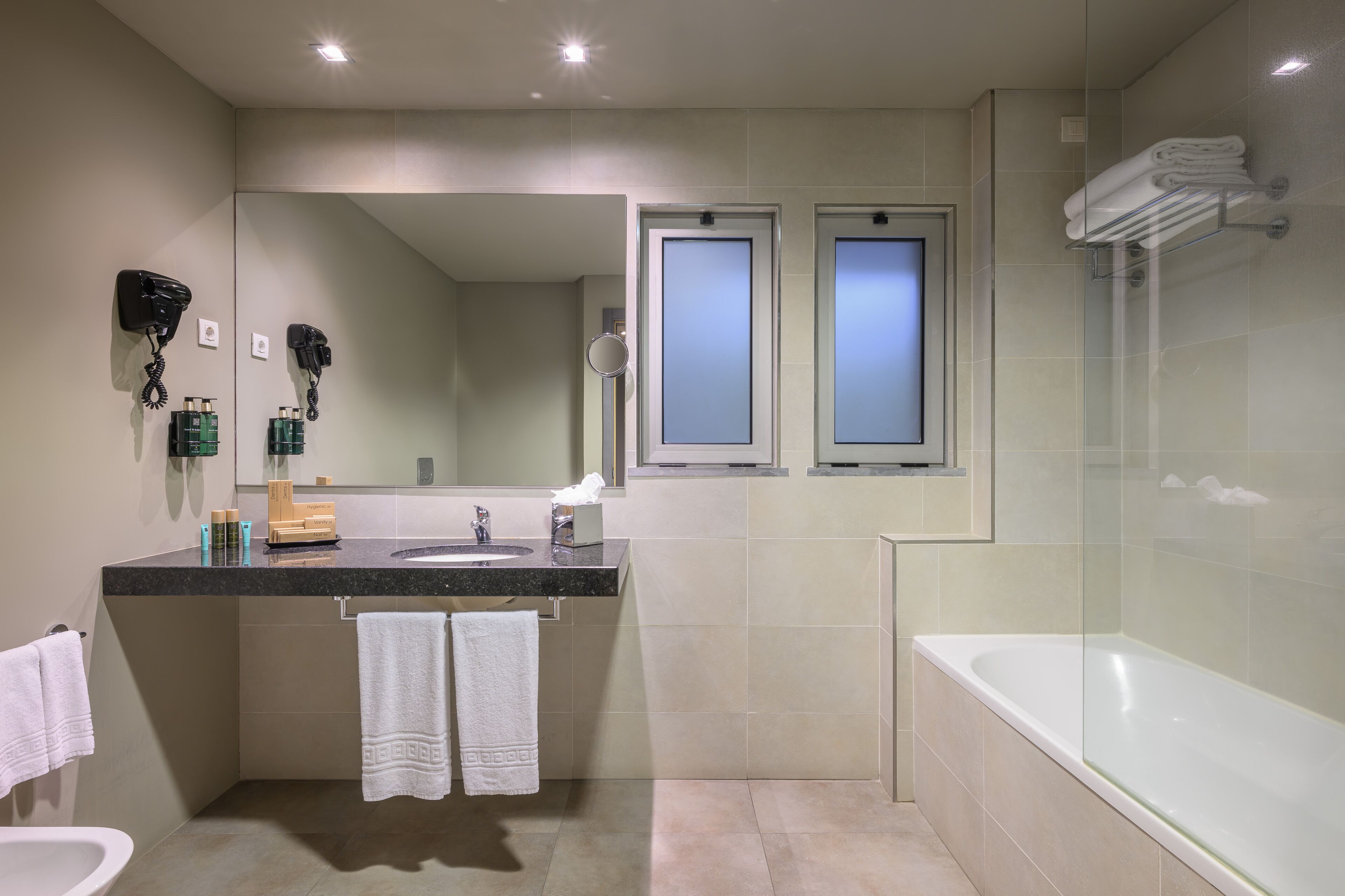 premium room | bathroom | combined shower/bathtub, free toiletries, hair dryer, bidet