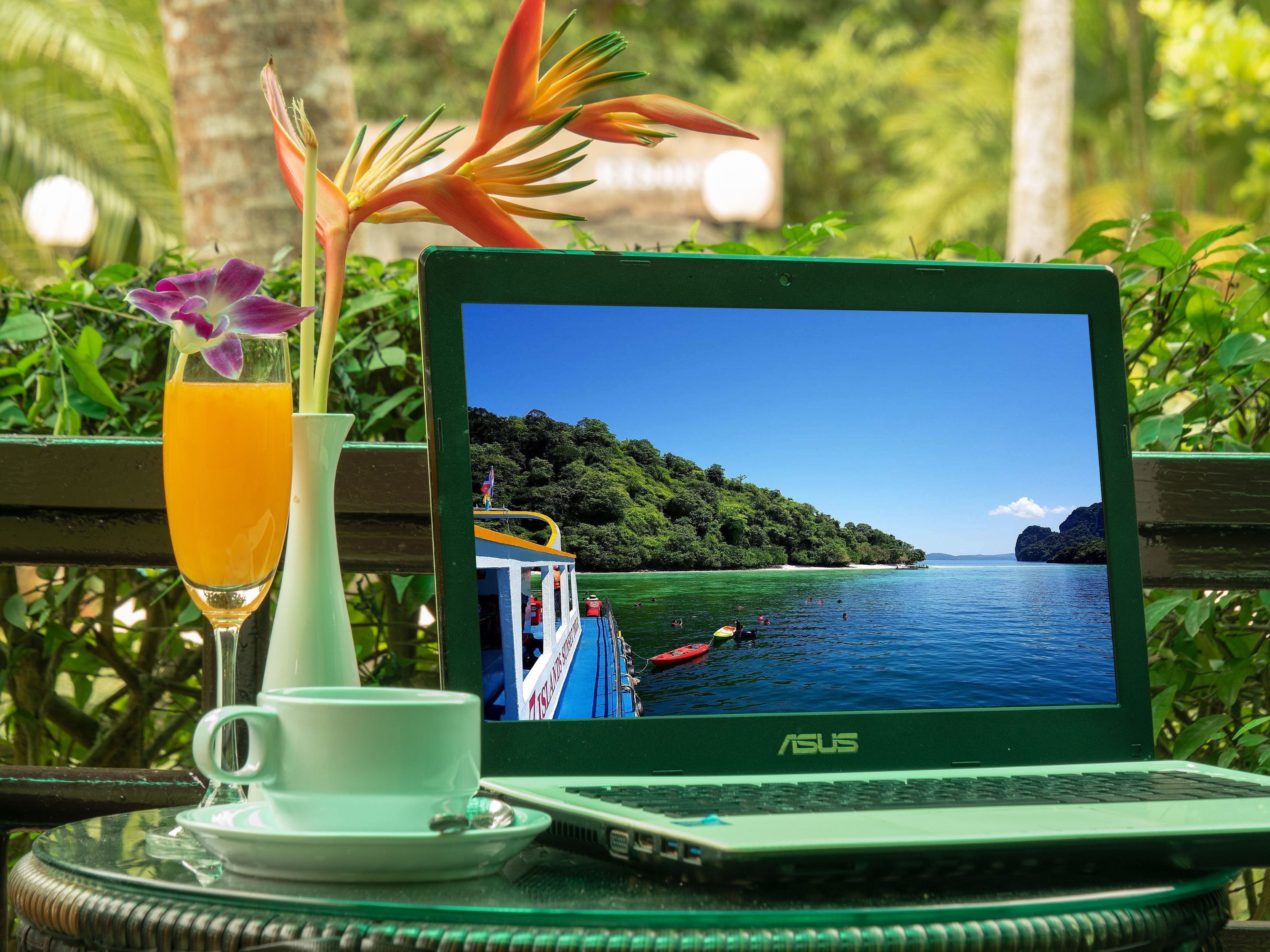 superior double room, 1 bedroom, terrace, pool view | view from room