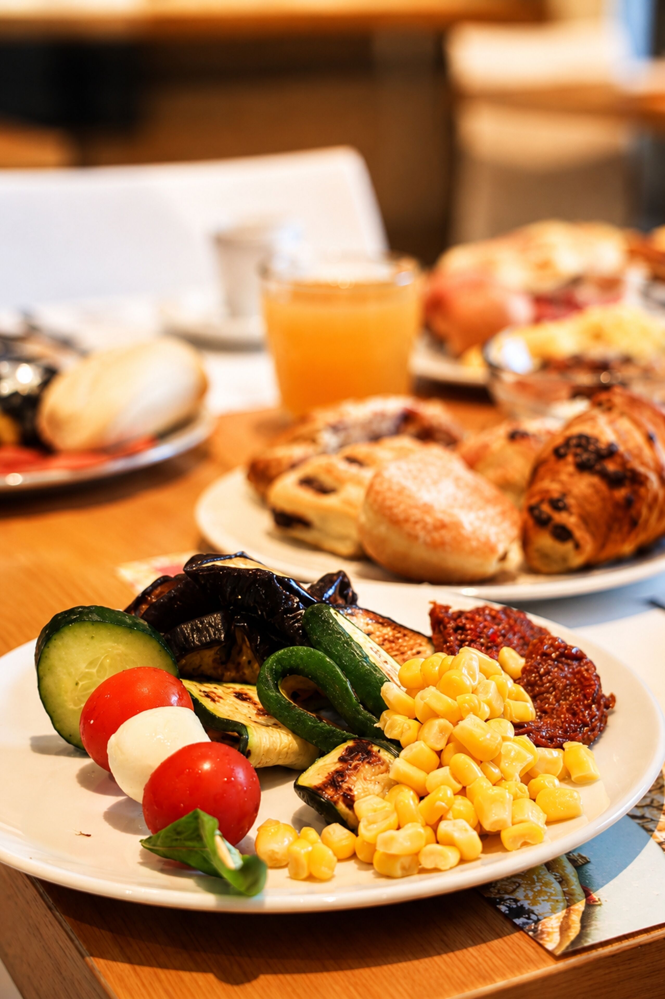 Tägliches Frühstücksbuffet gegen Gebühr
