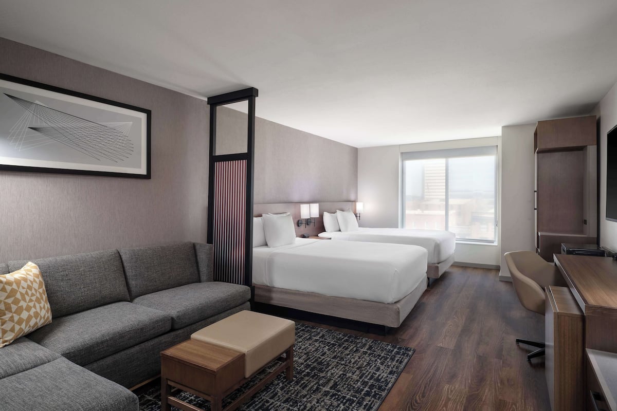 room, 2 queen beds (specialty) | in-room safe, desk, iron/ironing board, free cots/infant beds