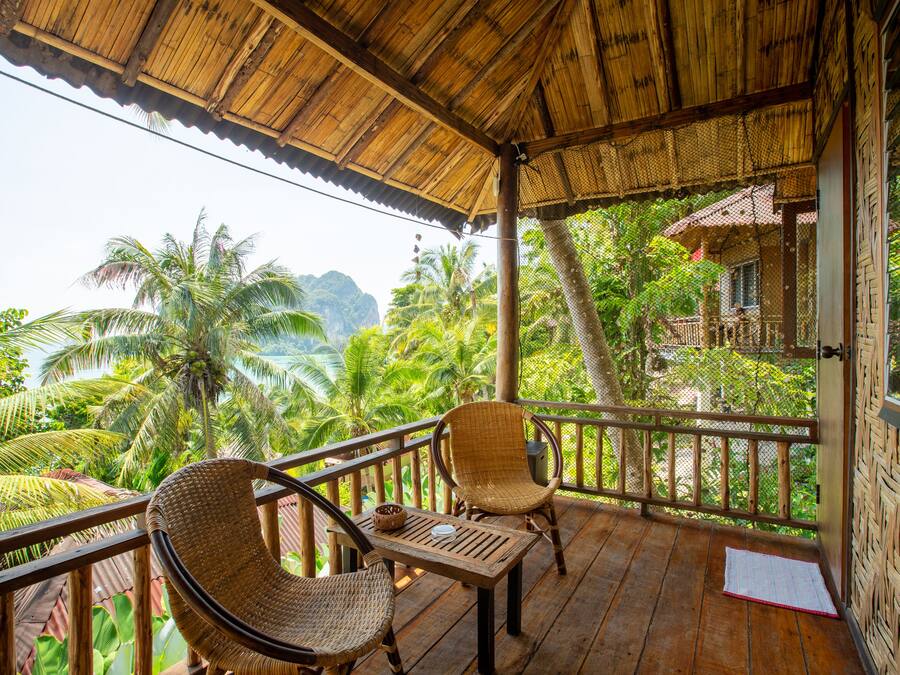 Bungalow, Meerblick (Fan ) | Balkon