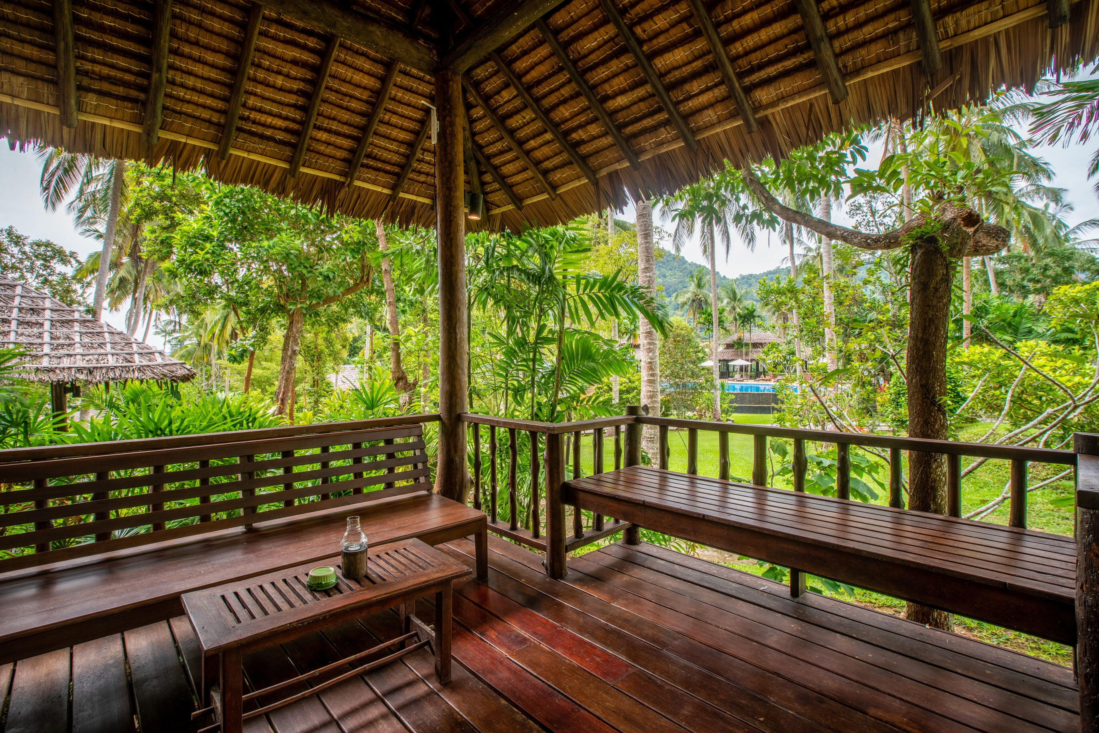 Blick von der Unterkunft