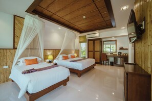 Triplet Premier Cottage | 1 chambre, couette en duvet, minibar, coffre-fort