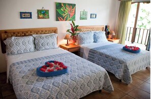 Standard Double Room, 1 Bedroom, Garden View | Bed sheets - Agua Dulce On The Beach (Puerto Jiménez)
