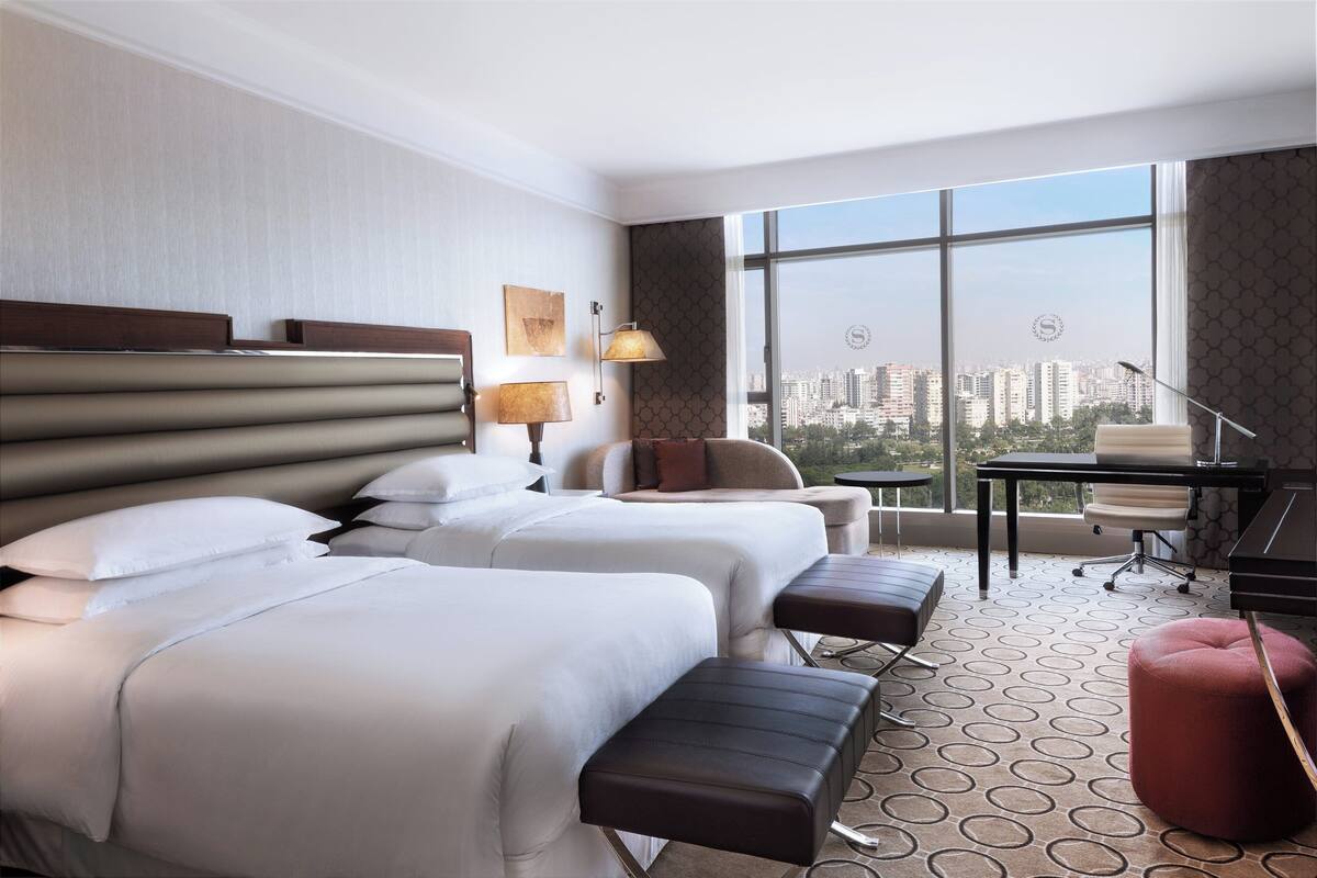 club twin room, 2 single beds | egyptian cotton sheets, premium bedding, down duvets, minibar