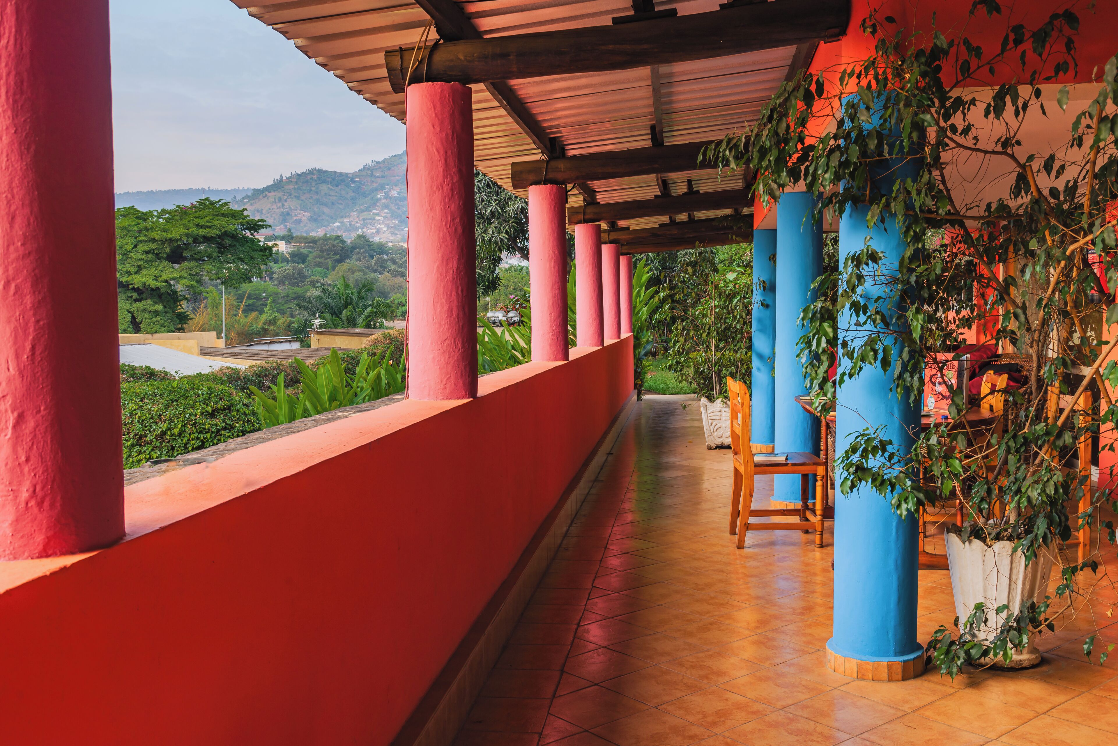 Blick von der Unterkunft