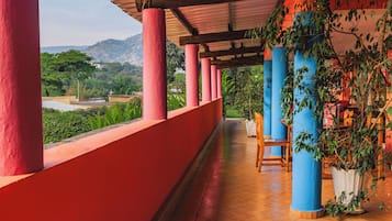 Blick von der Unterkunft