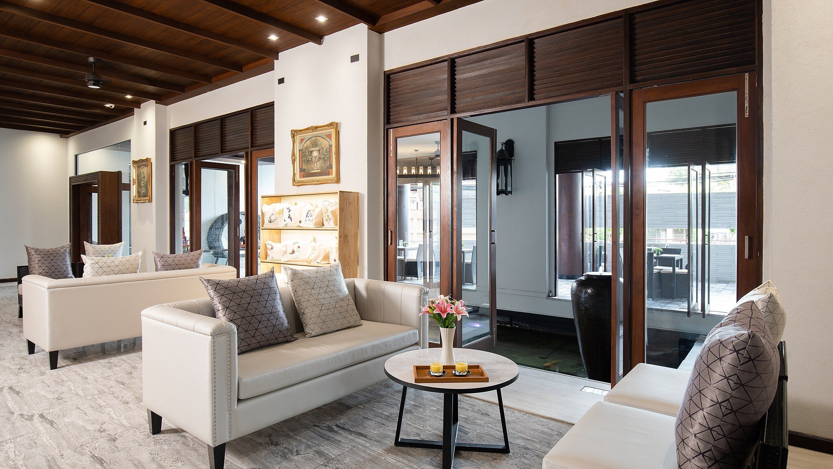 Sala de estar en el lobby