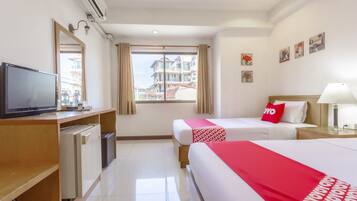 ห้องซูพีเรียทวิน | โต๊ะทำงาน, Wi-Fi ฟรี, ผ้าปูที่นอน