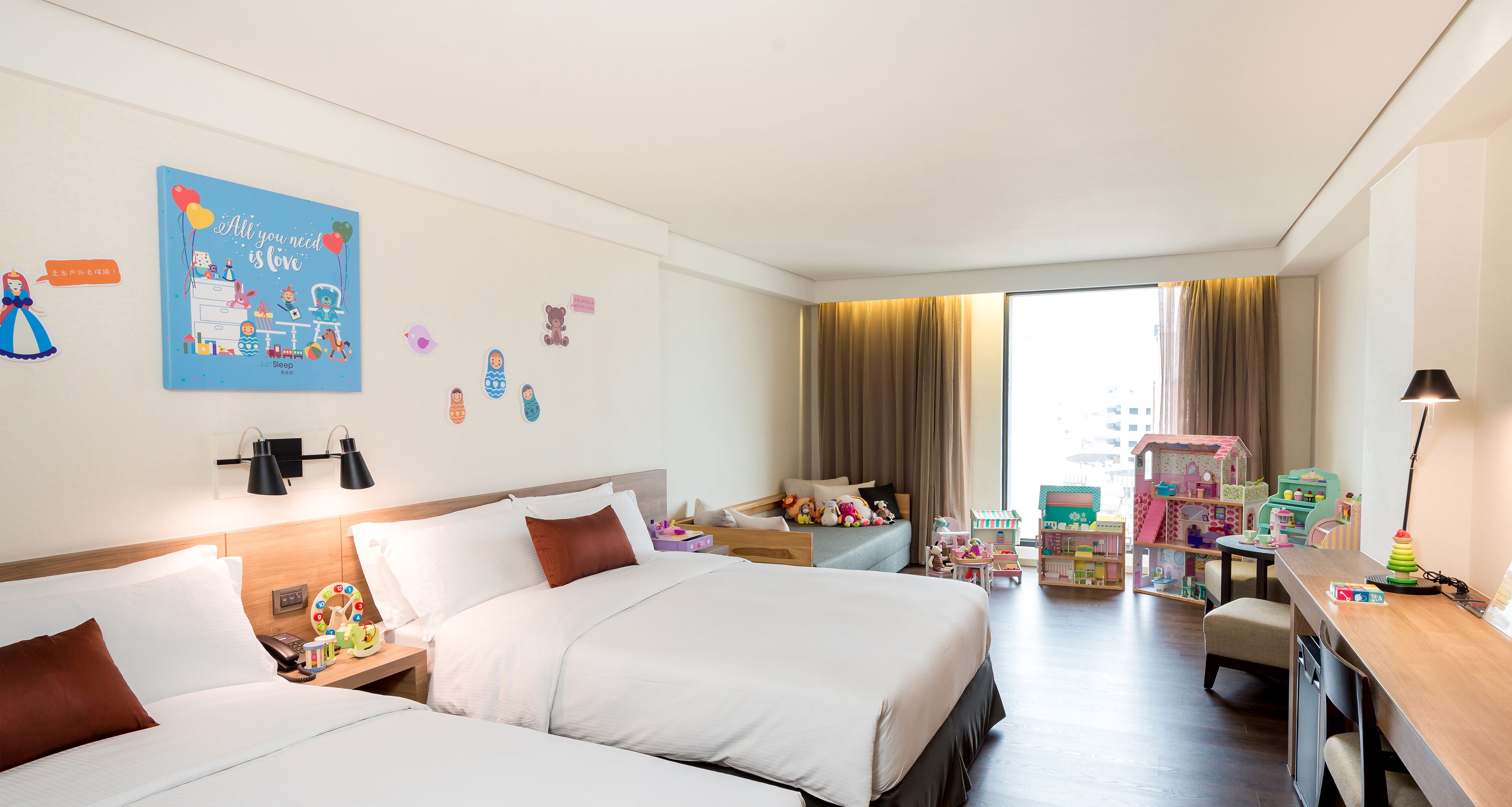 兒童主題房JS Kids Room (二大床 無法指定主題) | 兒童主題客房