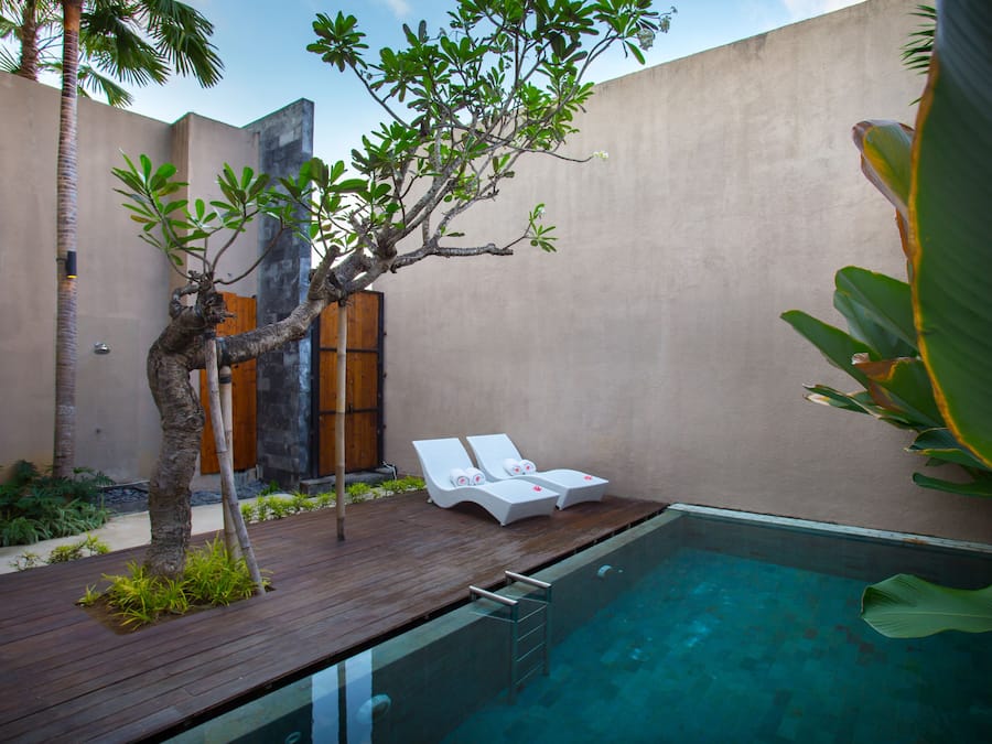 Vila, 2 quartos, piscina particular | Vista do quarto