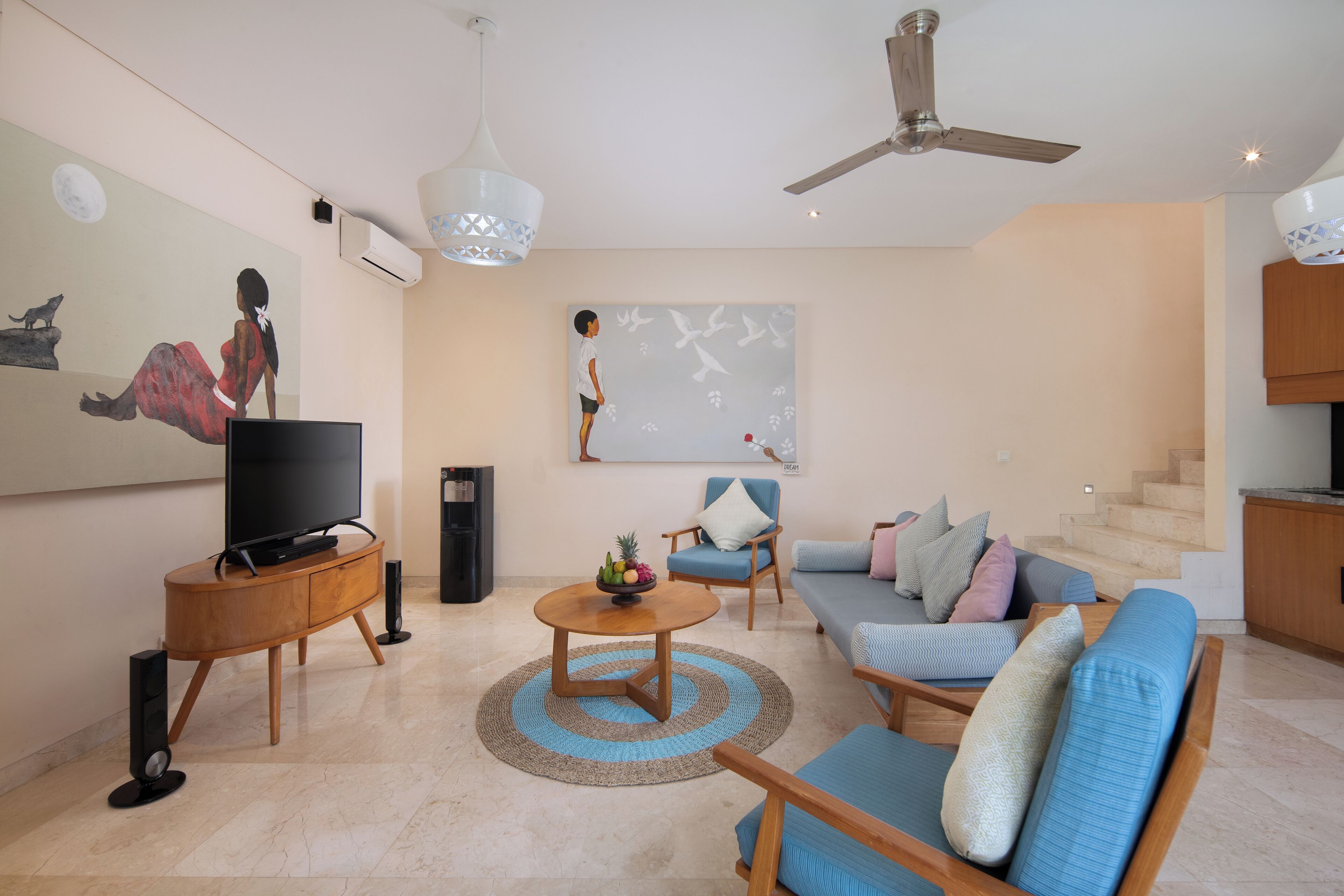 42-inch Smart TV with cable channels