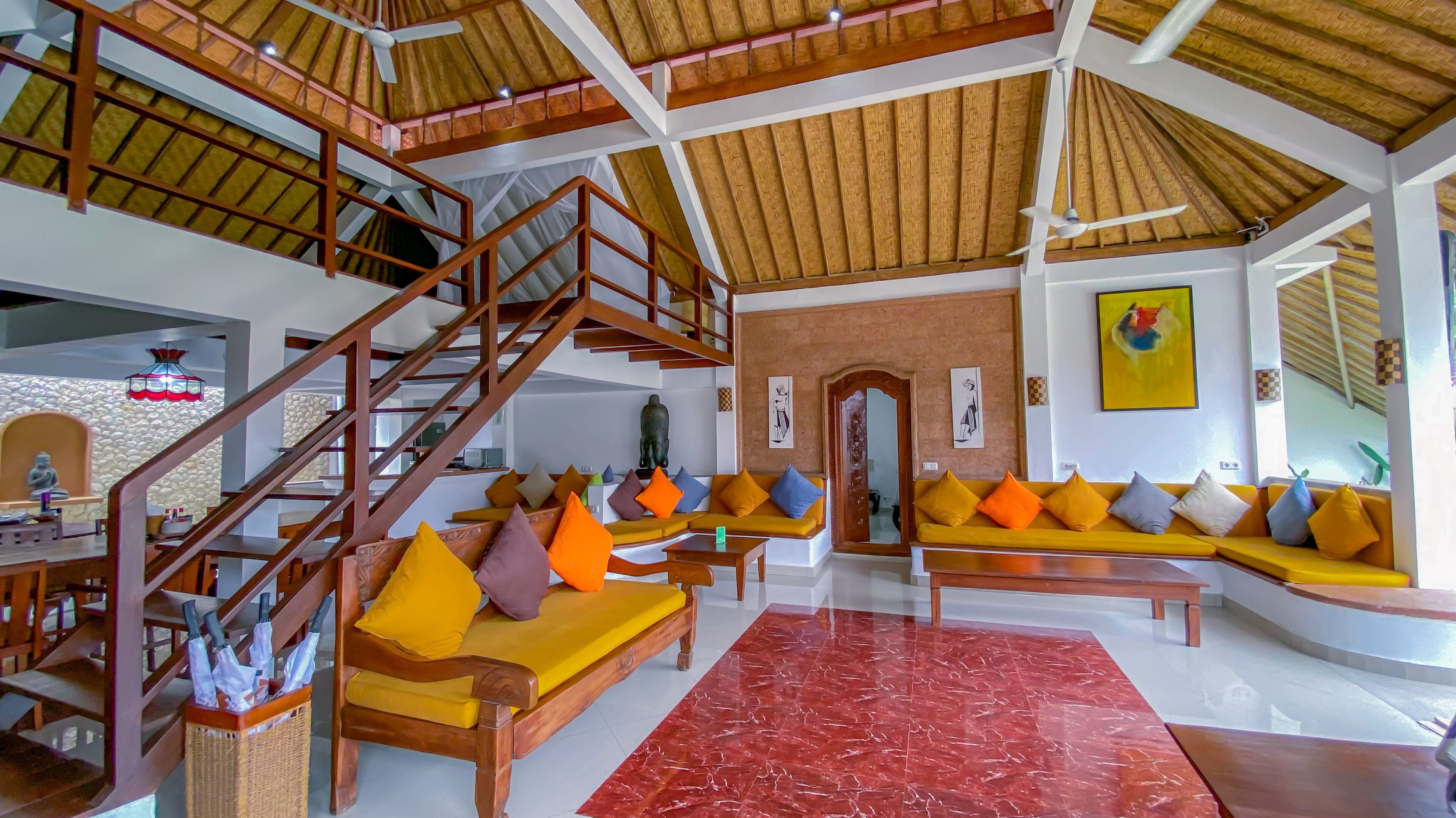 32-inch flat-screen TV with cable channels, LED TV, DVD player