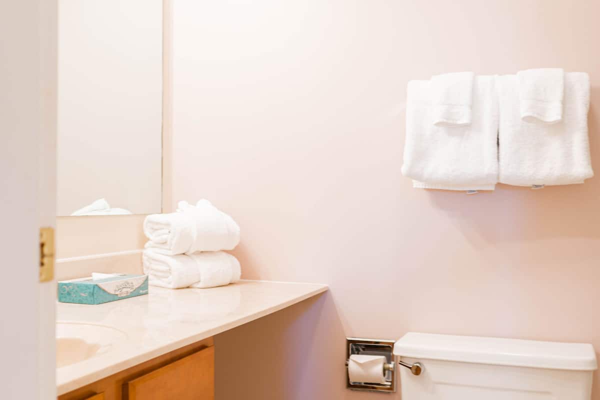 condo, 2 bedrooms | bathroom amenities | combined shower/bathtub, free toiletries, hair dryer, towels