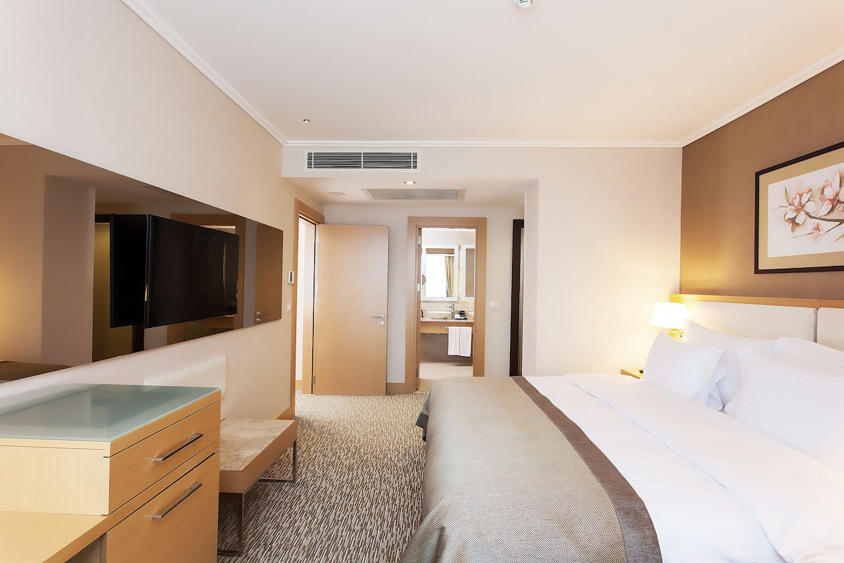 One Bedroom Apartment with City View | Minibar, in-room safe, desk, soundproofing